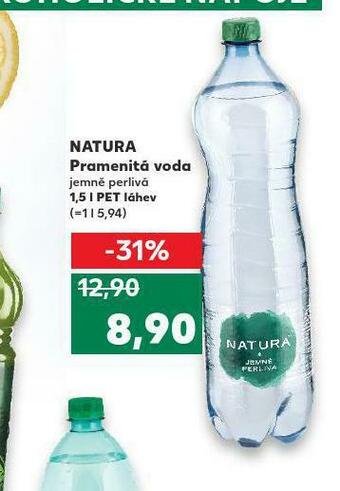 Kaufland Natura pramenitá voda nabídka