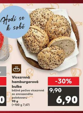 Kaufland Vícezrnná hamburgerová bulka nabídka