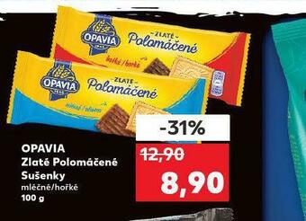 Kaufland Opavia zlaté polomáčené sušenky nabídka