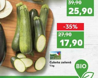 Kaufland Cuketa zelená nabídka