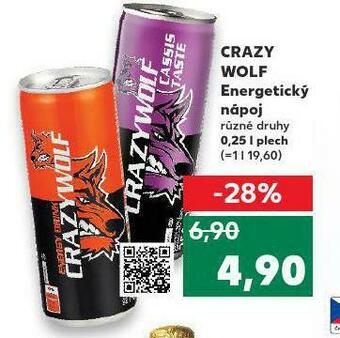 Kaufland Crazy wolf energetický nápoj nabídka