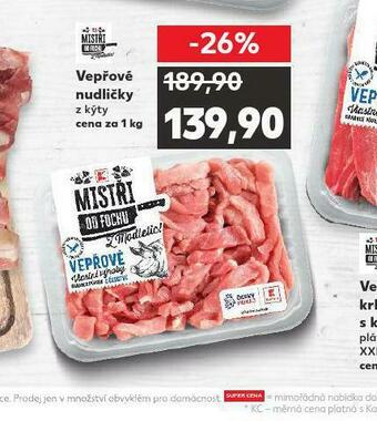 Kaufland Vepřové nudličky nabídka