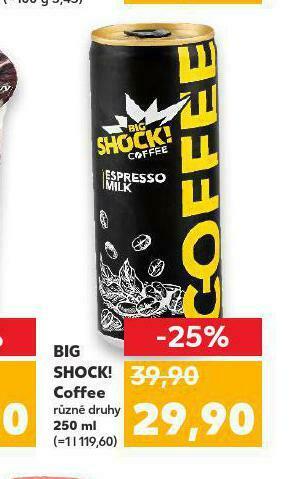 Kaufland Big shock coffee nabídka