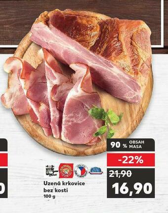 Kaufland Uzená krkovice bez kosti nabídka