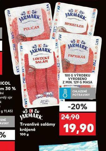 Kaufland Trvanlivé salámy krájené nabídka