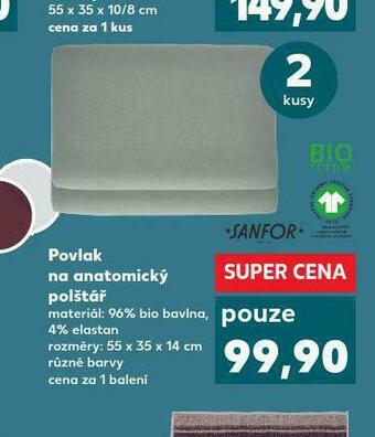 Kaufland Povlak na anatomický polštář nabídka