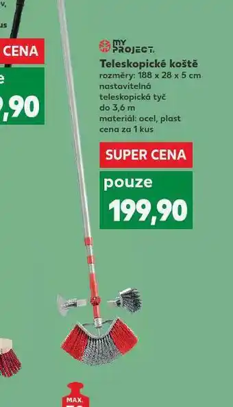Kaufland Teleekopické koště nabídka