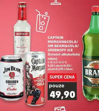Kaufland Captain morgan & cola nabídka