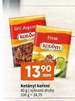 Terno Korányi koření nabídka