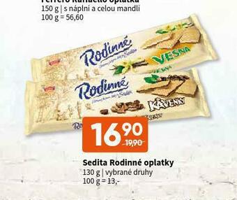 Terno Sedita rodinné oplatky nabídka