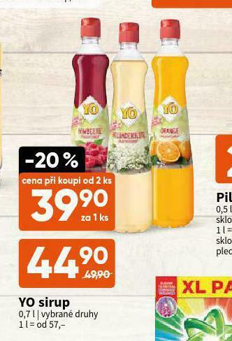Terno Yo sirup nabídka