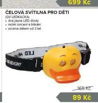 Auto Kelly Čelová svítilna pro děti nabídka