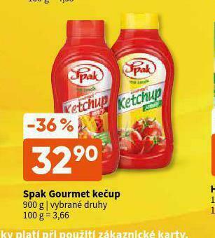 Terno Spak gourmet kečup nabídka
