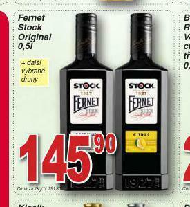 Lidl Fernet stock nabídka