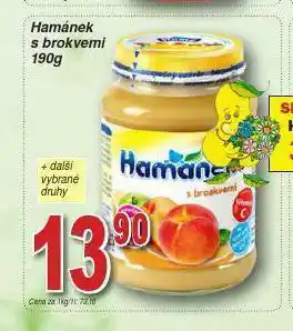 Lidl Hamánek s broskvemi nabídka