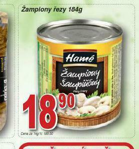 Lidl Žampiony nabídka