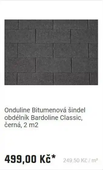 OBI Onduline Bitumenová šindel obdélník Bardoline Classic, černá, 2 m2 nabídka