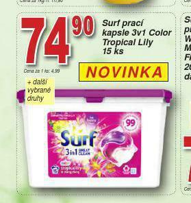 Lidl Surf prací prostředek nabídka