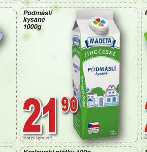 Lidl Podmáslí kysané nabídka