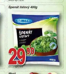 Lidl Špenát listový nabídka