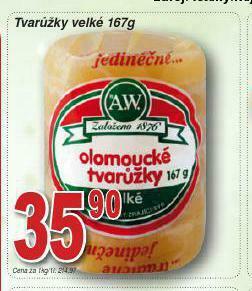 Lidl Tvarůžky velké nabídka