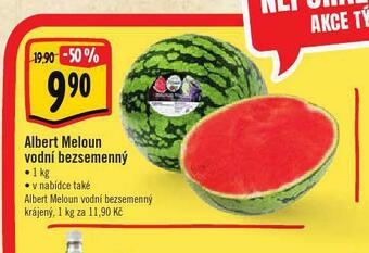 Albert Meloun vodní bezsemenný nabídka