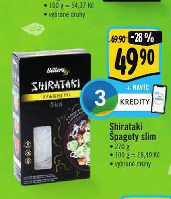 Shirataki špagety slim