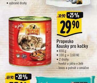 Albert Propesko kousky pro kočky nabídka
