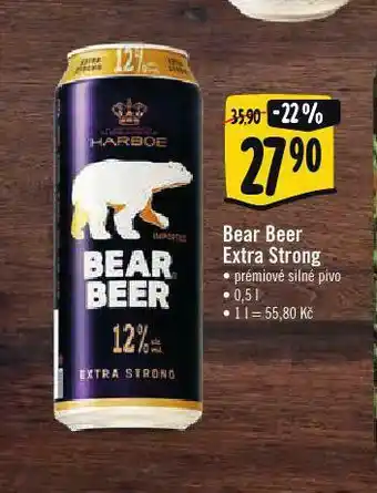 Albert Pivo bear beer extra strong nabídka