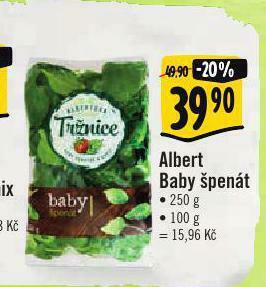 Albert Baby špenát nabídka