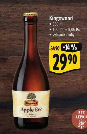 Albert Kingswood cider nabídka