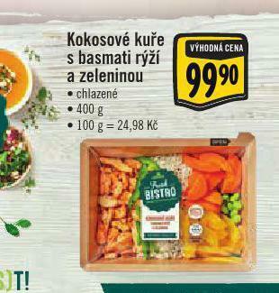 Albert Kokosové kuře s basmati rýží a zeleninou nabídka