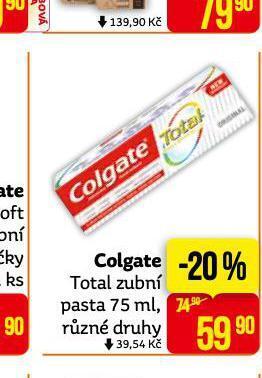 Teta Colgate total zubní pasta nabídka
