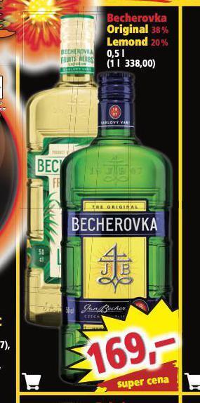 Norma Becherovka, becherovka lemond nabídka