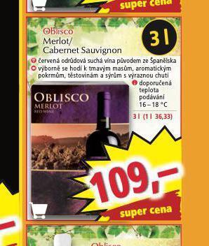 Norma Oblisco merlot nabídka