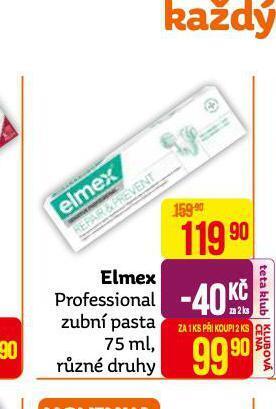 Teta Elmex professional zubní pasta nabídka