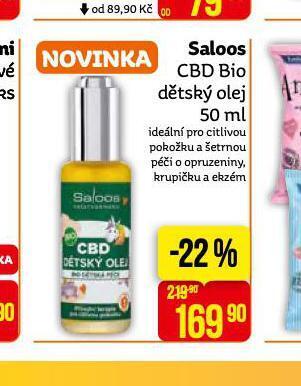 Teta Saloos cbd bio dětský olej nabídka