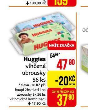 Teta Huggies vlhčené ubrousky nabídka