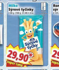 Norma Milko sýrové tyčinky nabídka