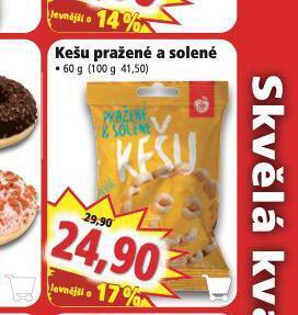 Norma Kešu pražené solené nabídka