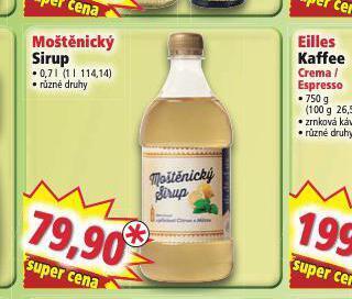 Norma Moštěnický sirup nabídka