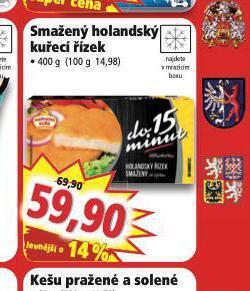 Norma Smažený holandský kuřecí řízek nabídka
