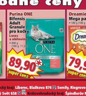 Norma Purina one granule pro kočky nabídka