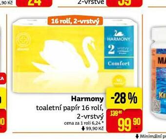 Teta Harmony toaletní papír nabídka