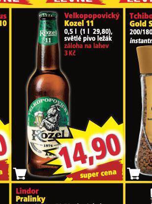 Norma Pivo velkopopovický kozel 11 nabídka