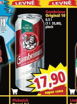 Norma Pivo gambrinus originál nabídka