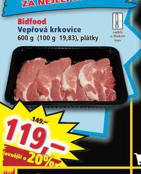 Norma Vepřová krkovice plátky nabídka