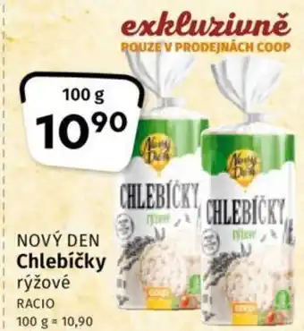 Coop NOVÝ DEN Chlebíčky rýžové 100g nabídka