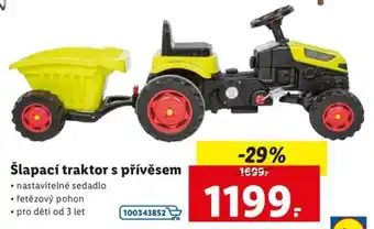 Lidl Šlapací traktor s přívěsem nabídka