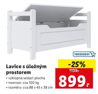 Lidl Lavice s úložným prostorem nabídka